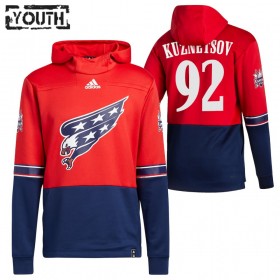 Washington Capitals Evgeny Kuznetsov 92 2020-21 Reverse Retro Hoodie Sawyer - Kinderen